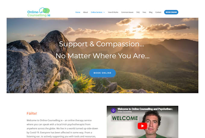 build an online counseling or psychotherapy wordpress website
